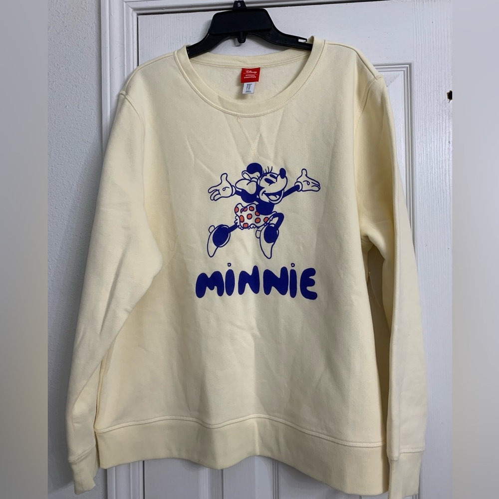 NWT Disney Cream Minnie Mouse Sweatshirt XXL
